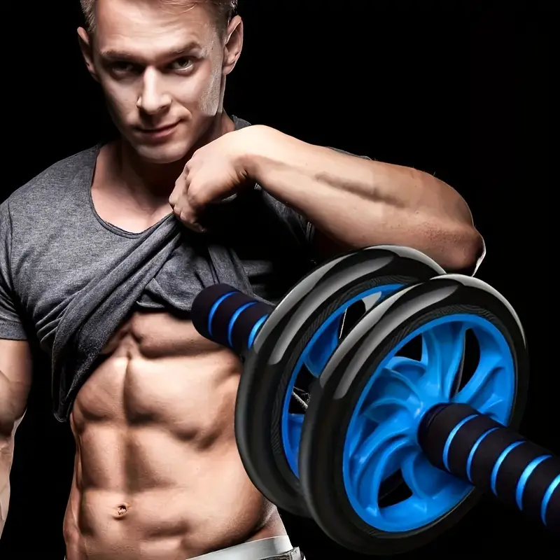 Abdominal workout out roller with three wheel