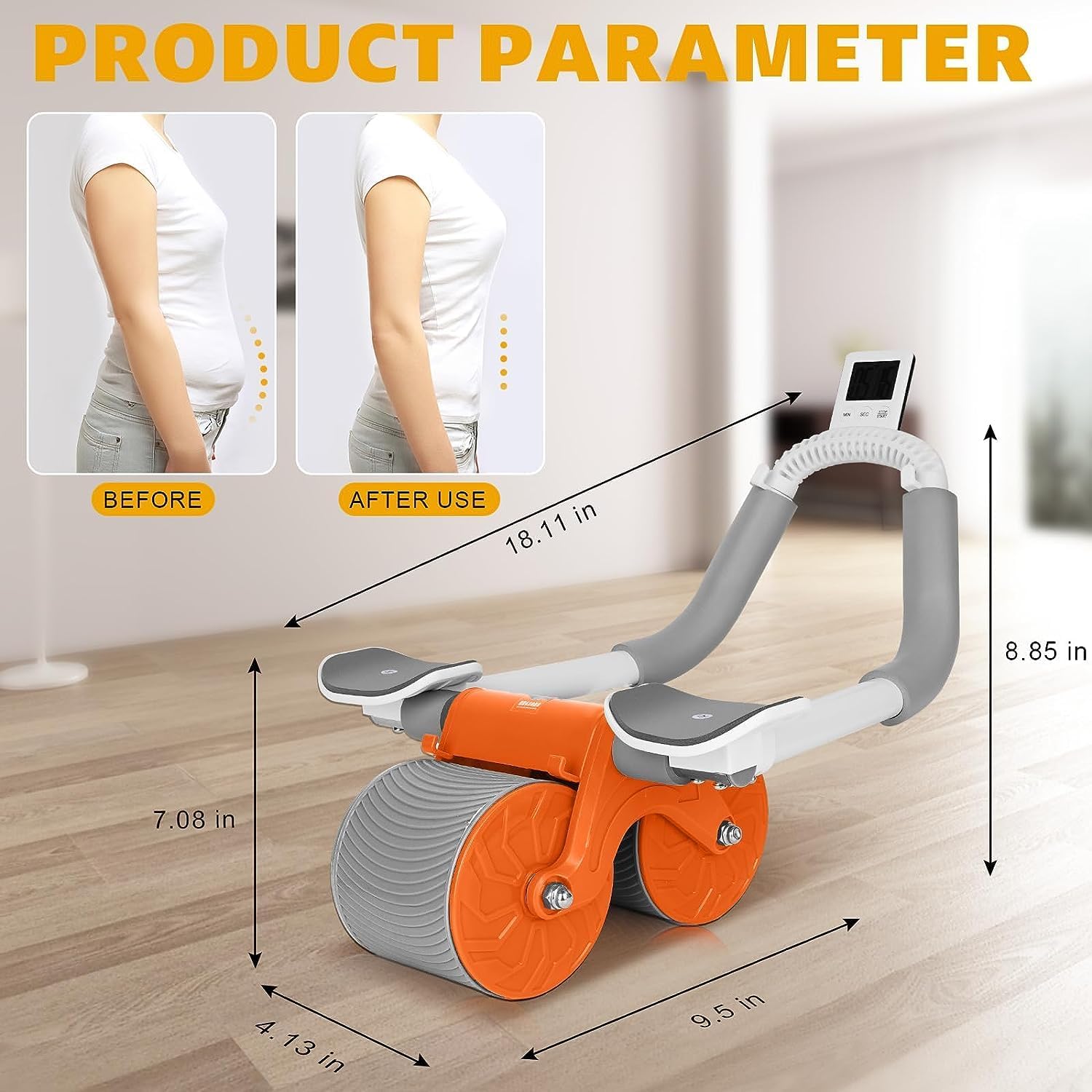Primepick Automatic Abdominal Exercise Roller-1Pcs - Image 4