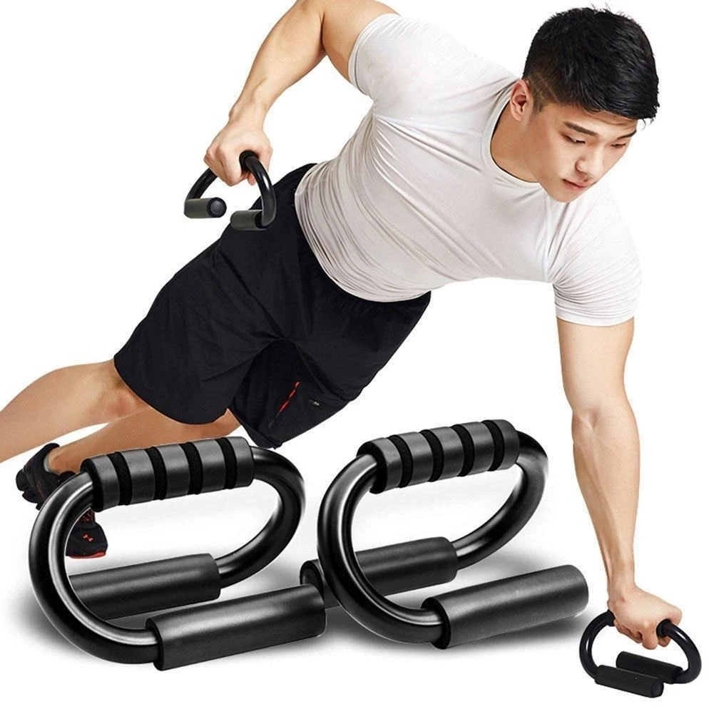 Exclusive Matt Black Steel Pushup Bar