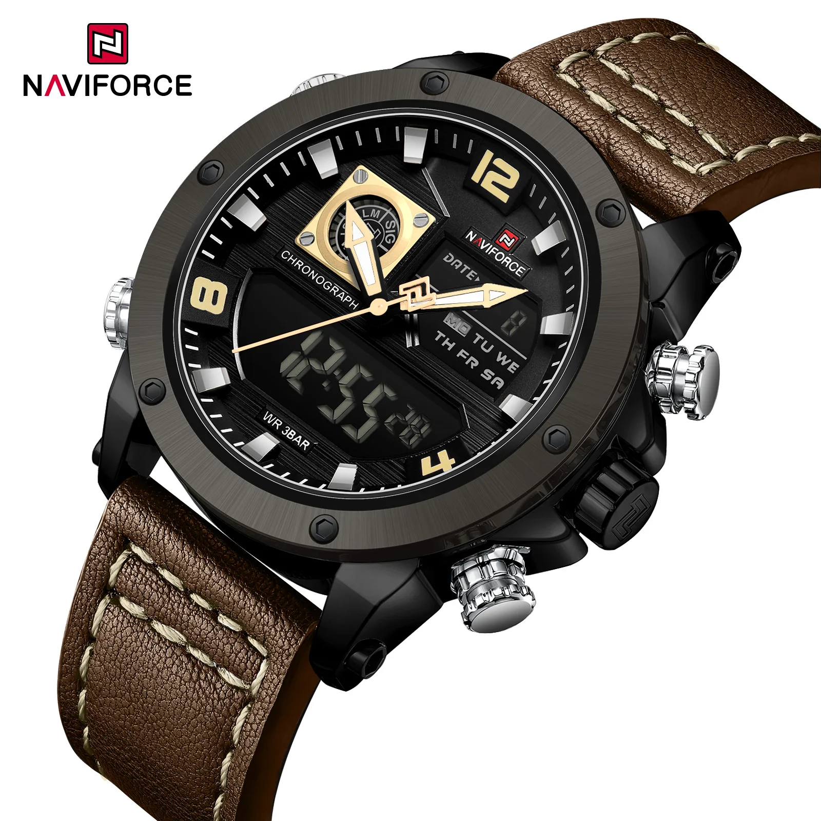 NAVIFORCE NF9236 Japanese Movement Military Style Men’s Watch With Water Resistance And Luminous Outdoor Sports Features
