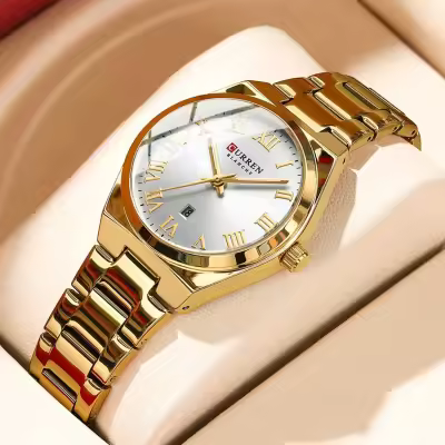 Curren 9095 CH Watch For Women With Free Box.