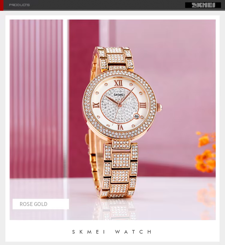 SKMEI 1739 CH Watch For Women With Free Box.