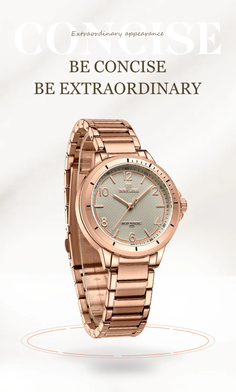 NAVIFORCE NF5021L CH Watch For Women With Free Box.