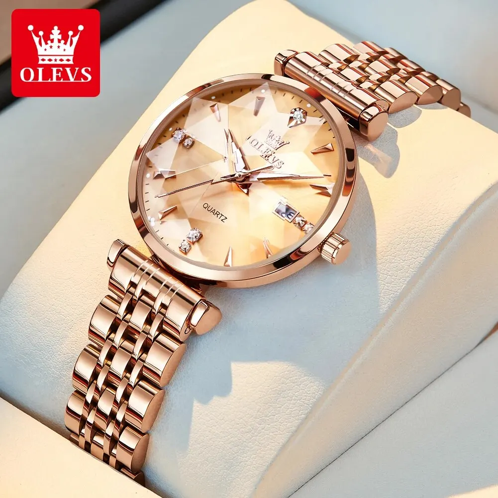 OLEVS 5536 CH Watch For Women With Free Box.