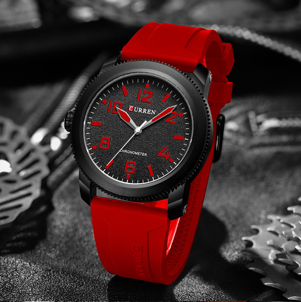 Curren 8454 Ch Wrist Watch For Men With Free Box.