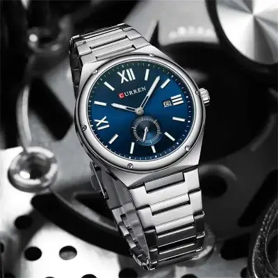 Curren 8471 Ch Wrist Watch For Men With Free Box.