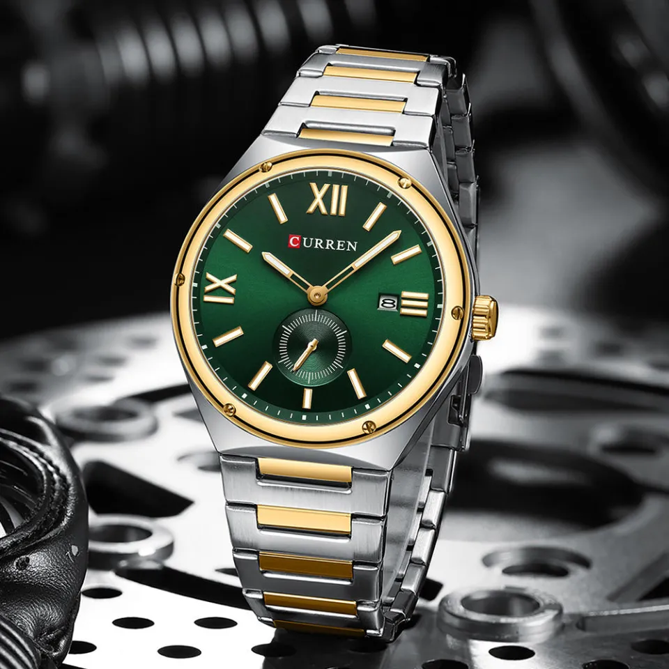 Curren 8471 Ch Wrist Watch For Men With Free Box.