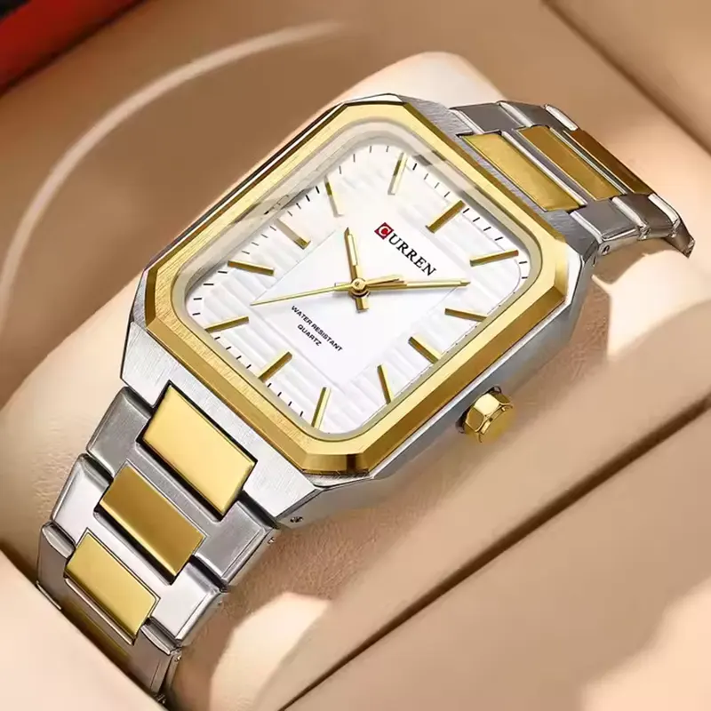 Curren 8457 Ch Wrist Watch For Men With Free Box.