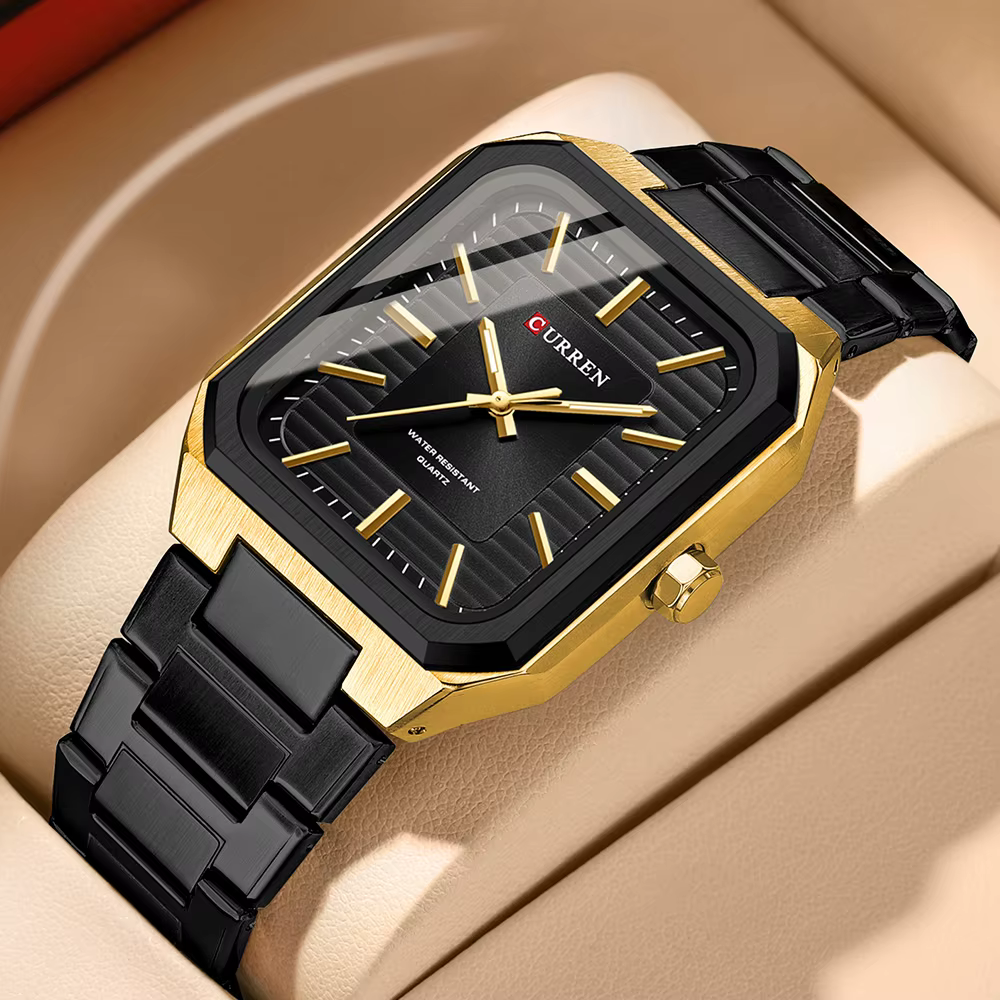 Curren 8457 Ch Wrist Watch For Men With Free Box.