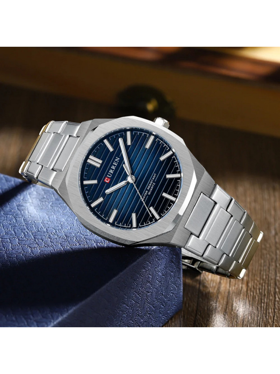 Curren 8456 Ch Wrist Watch For Men With Free Box.