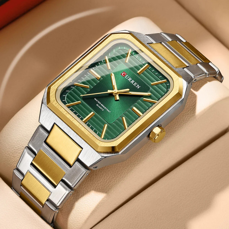 Curren 8457 Ch Wrist Watch For Men With Free Box.