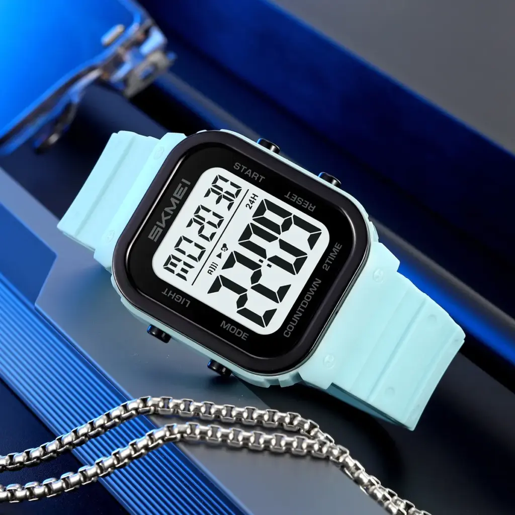 SKMEI 2437 Digital Sports Watch with Dual Time and Countdown