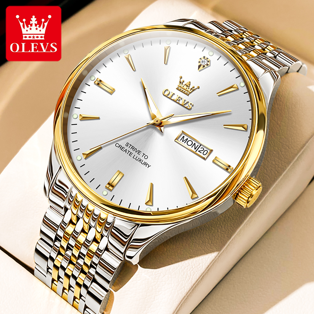 Primepick Olevs 2929 CH Watch For Men With Free Box.
