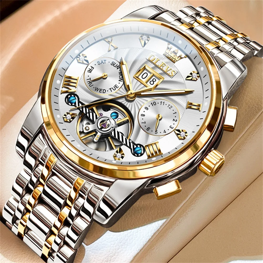 Primepick Olevs 9910 CH Watch For Men With Free Box.