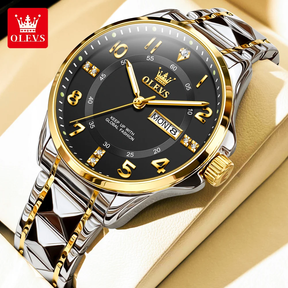 Primepick Olevs 2910 CH Watch For Men With Free Box.