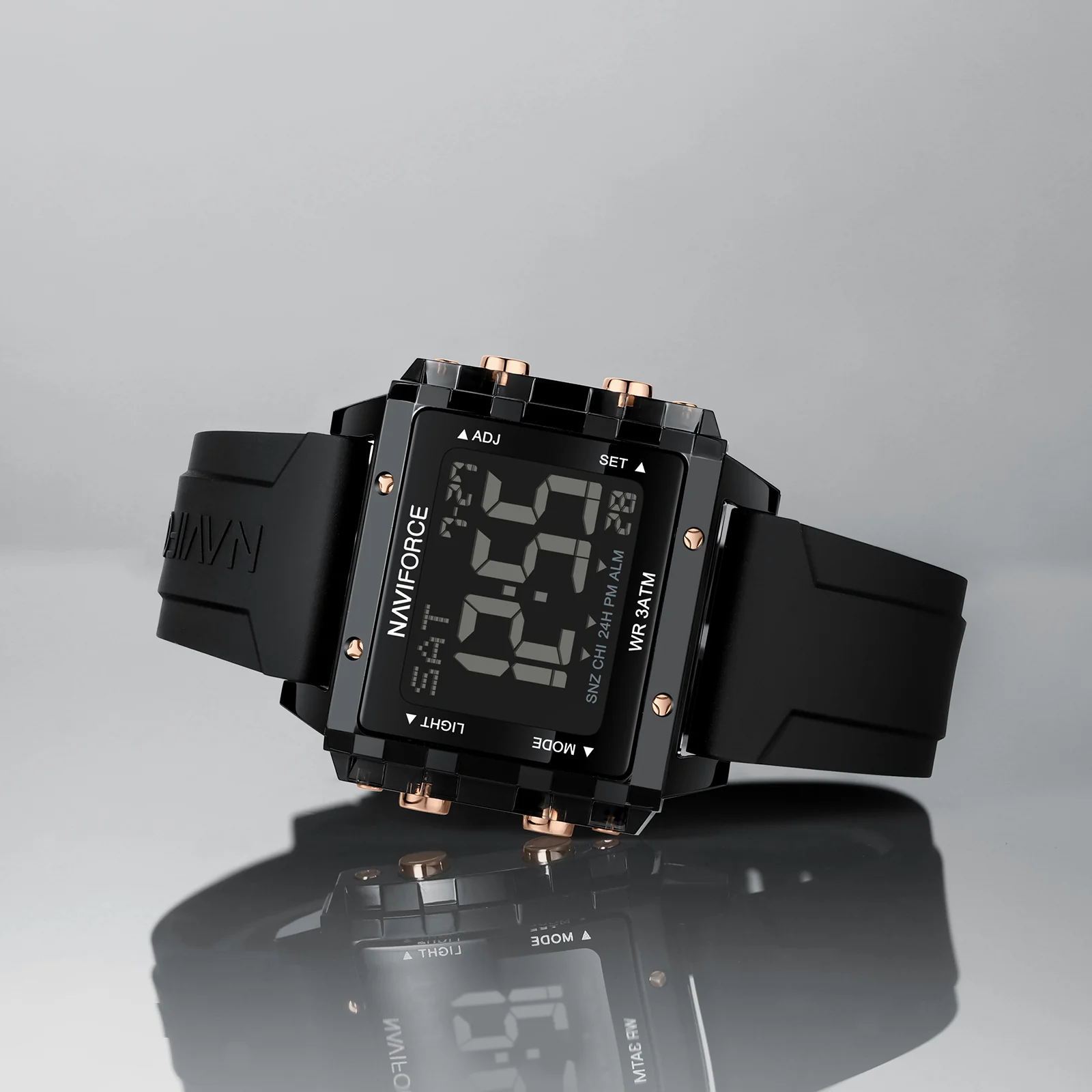 Primepick Naviforce 7101 – Black Wrist Watch
