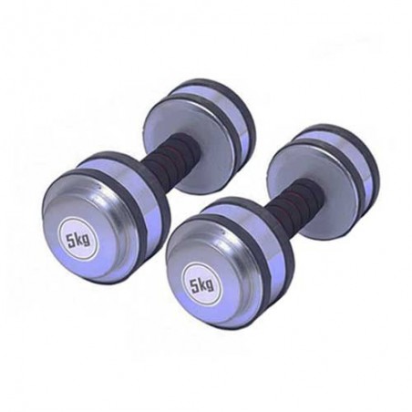 Primepick Coated Silver Dumbbell's (PG-10012) Single.